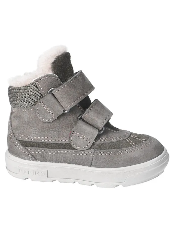 Leder-Winterboots "Pedro" in Grau