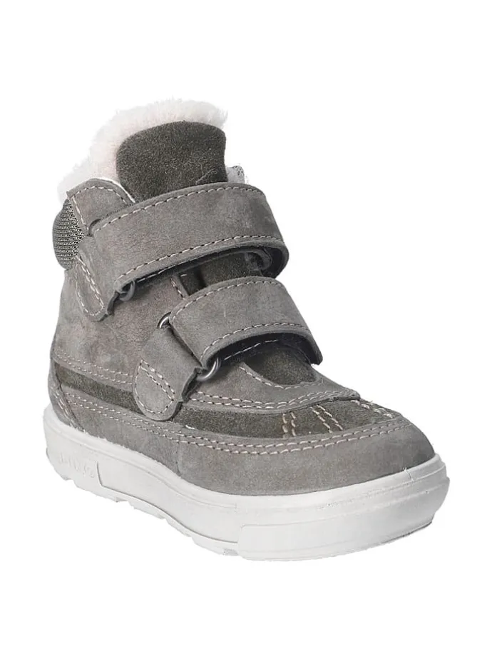 Leder-Winterboots "Pedro" in Grau