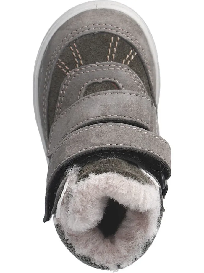 Leder-Winterboots "Pedro" in Grau