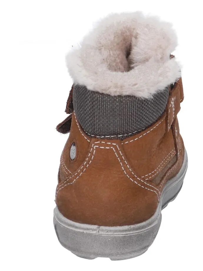 Leder-Winterboots "Pedro" in Hellbraun
