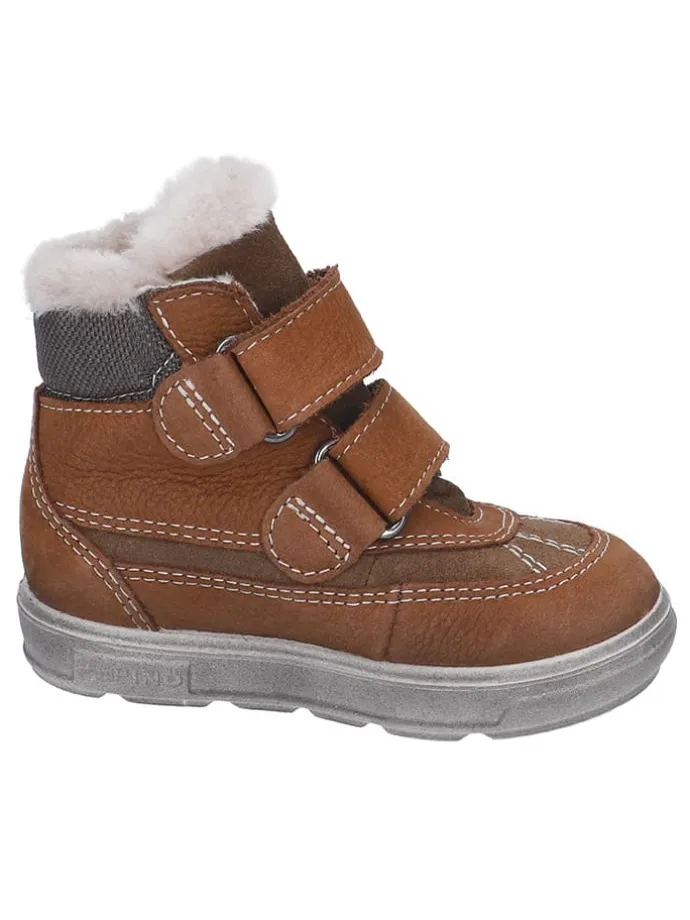 Leder-Winterboots "Pedro" in Hellbraun