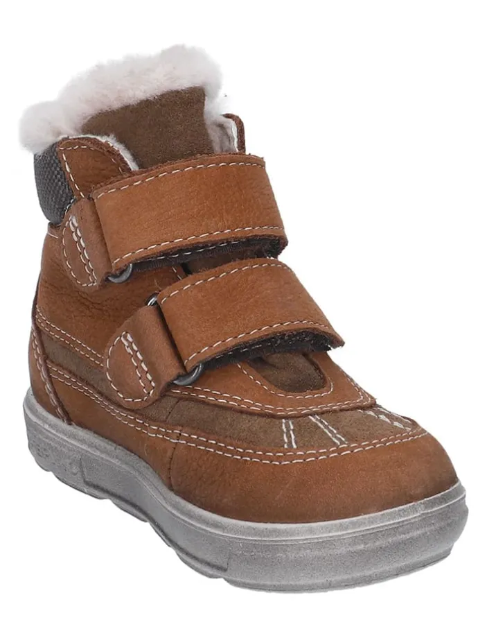 Leder-Winterboots "Pedro" in Hellbraun