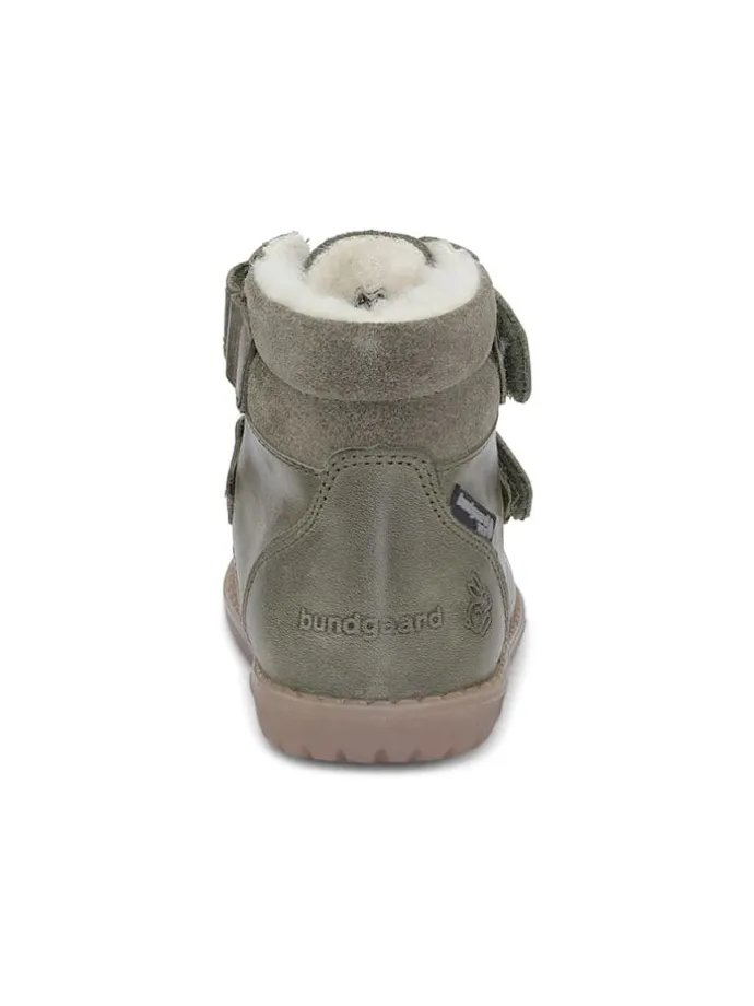 Leder-Winterboots "Rabbit" in Khaki