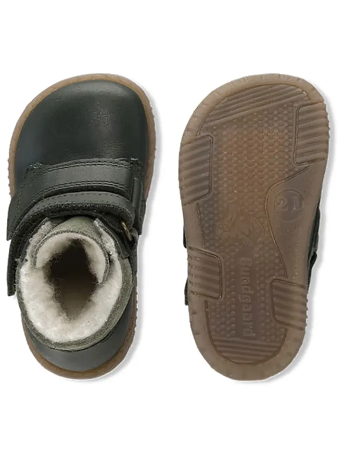 Leder-Winterboots "Rabbit" in Grün
