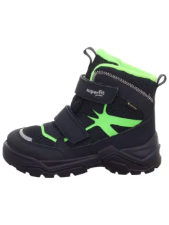 Leder-Winterboots "Snow Max" in Dunkelblau