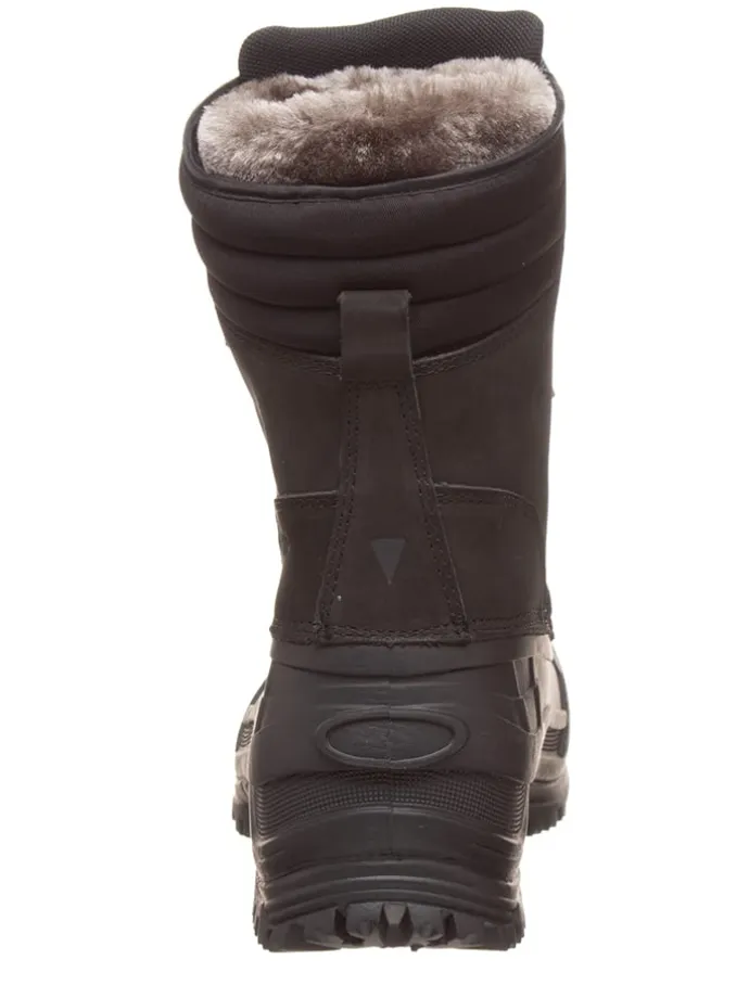 Leder-Winterstiefel "Kinos" in Schwarz