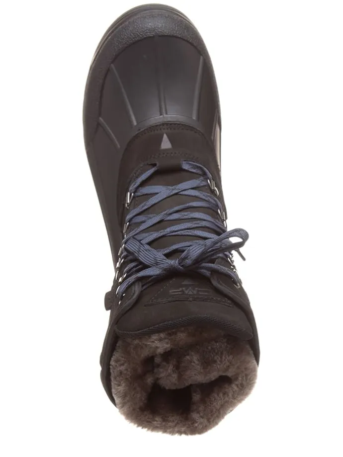 Leder-Winterstiefel "Kinos" in Schwarz