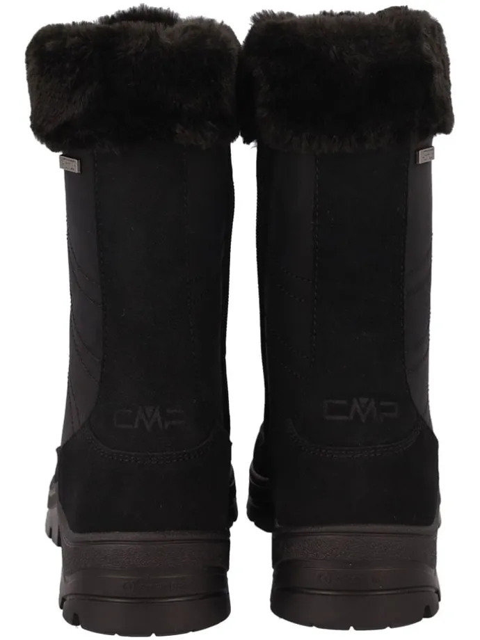 Leder-Winterstiefel "Rowenna" in Schwarz