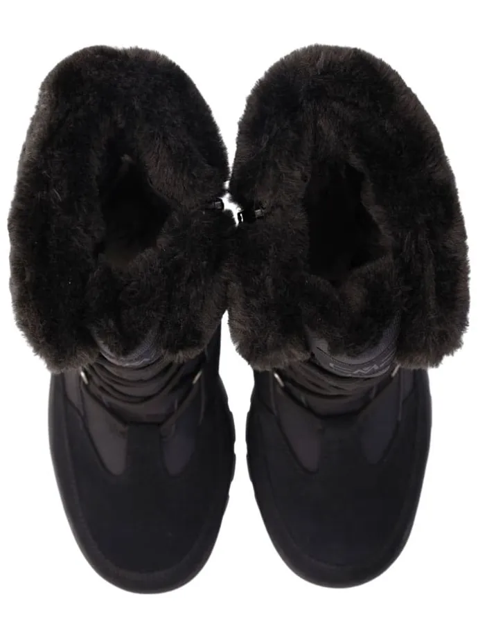 Leder-Winterstiefel "Rowenna" in Schwarz