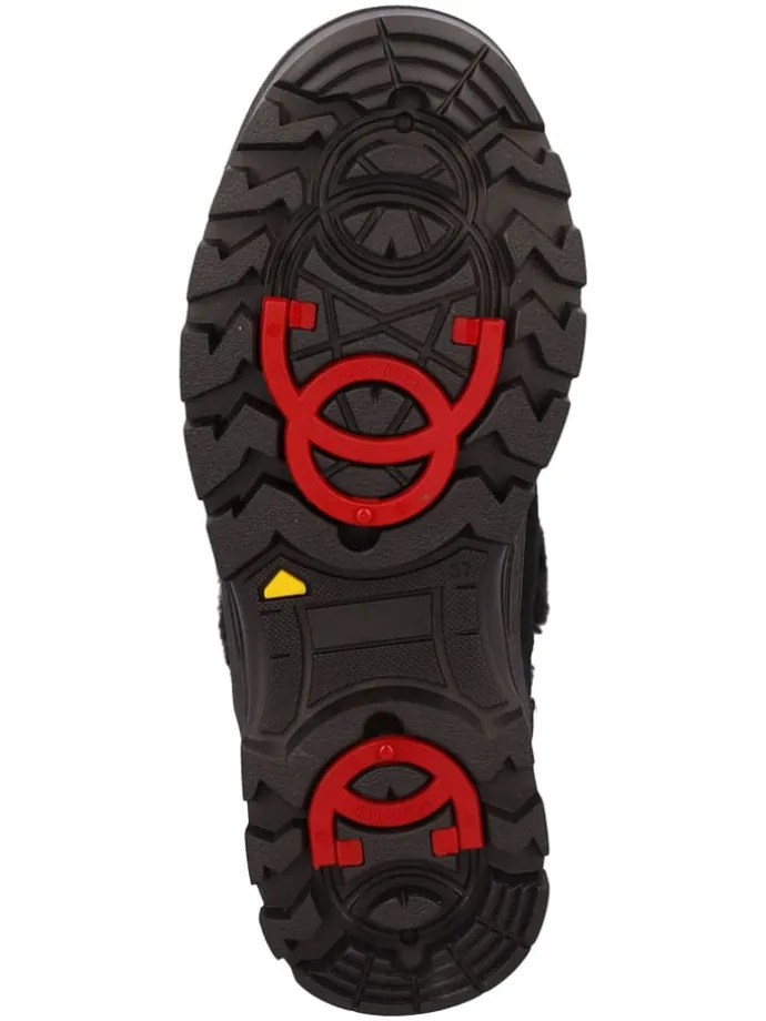Leder-Winterstiefel "Rowenna" in Schwarz