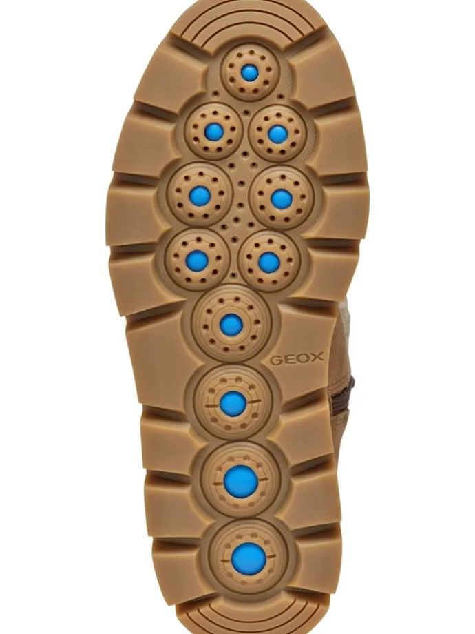Leder-Winterstiefel "Spherica" in Hellbraun