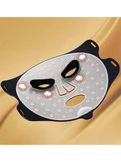 LED-Gesichtsmaske in Schwarz