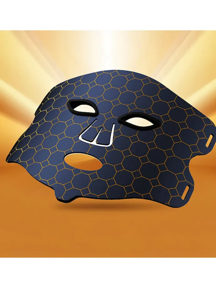 LED-Gesichtsmaske in Schwarz