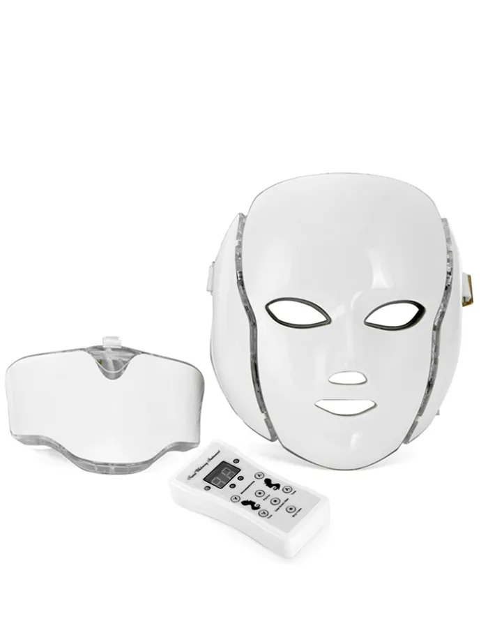 LED-Gesichtsmaske in Weiß