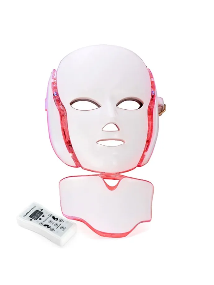 LED-Gesichtsmaske in Weiß