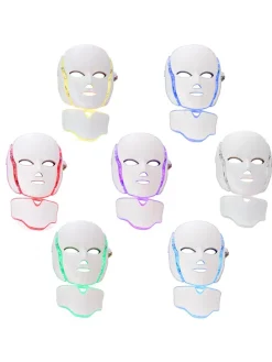LED-Gesichtsmaske in Weiß
