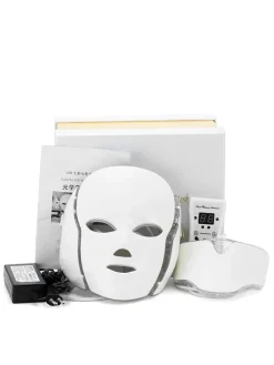LED-Gesichtsmaske in Weiß