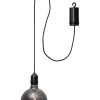 LED-Glaskugel "Bowl" in Schwarz - (B)12,5 x (H)19,5 cm