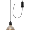 LED-Glaskugel "Bowl" in Schwarz - (B)12,5 x (H)19,5 cm
