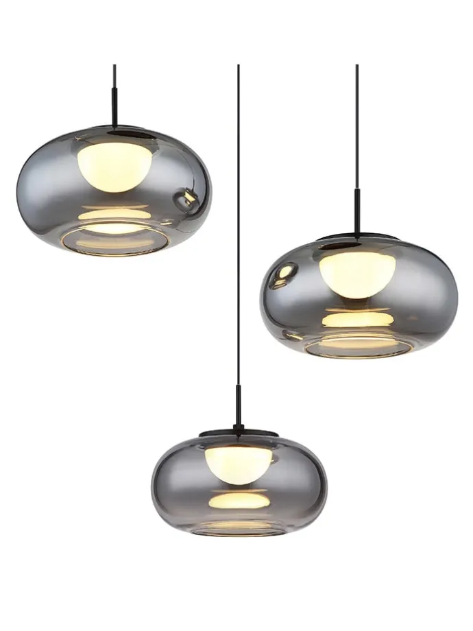 LED-Hängeleuchte "Quintara" in Schwarz - Ø 49 cm