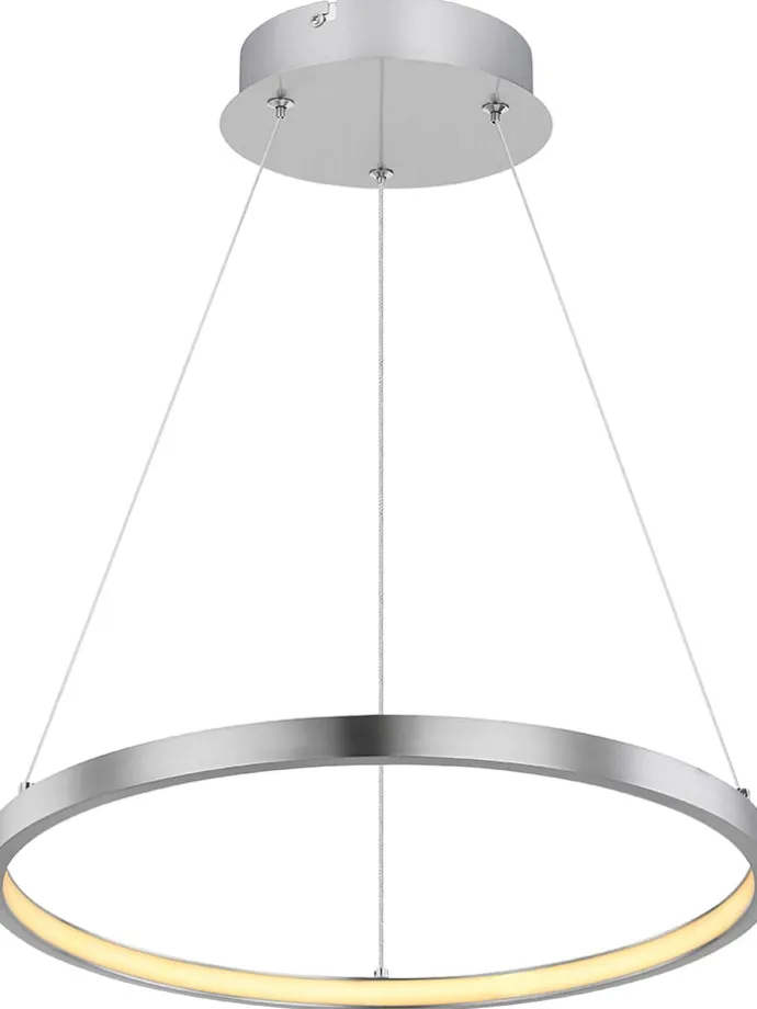 LED-Hängeleuchte "Ralph" in Silber- (H)120 x Ø 38,5 cm