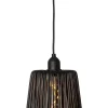 LED-Lampenschirm "Twine" in Schwarz - (H)15 x Ø 15 cm