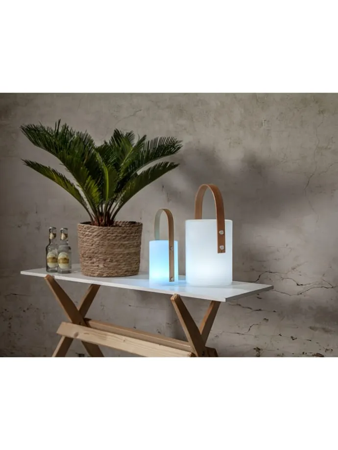 LED-Laterne "Lisa" in Weiß - (B)12 x (H)26 cm