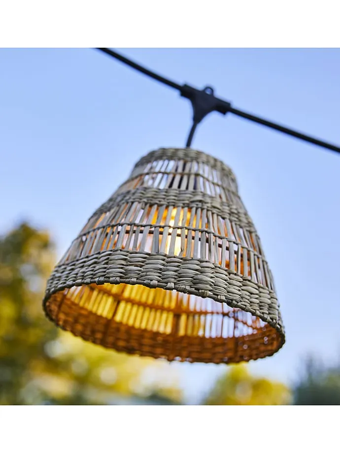 LED-Lichtergirlande "Tessa" in Natur - (L)600 cm