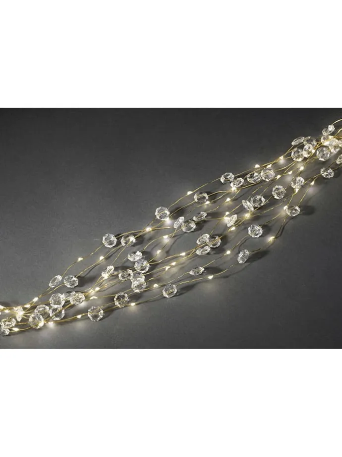 LED-Lichterkette ''Diamantenlametta'' in Warmweiß