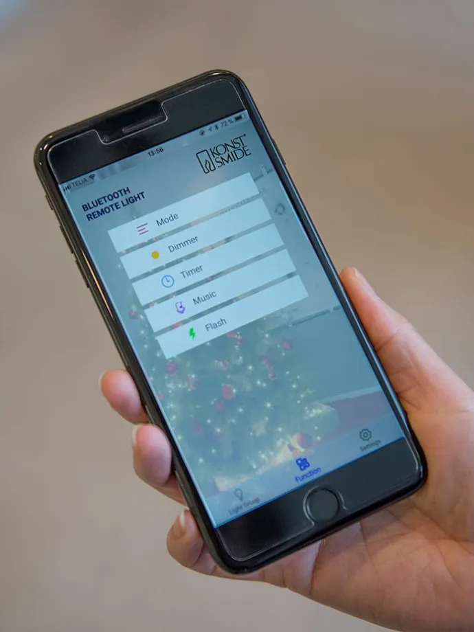LED-Lichterkette in Bernstein