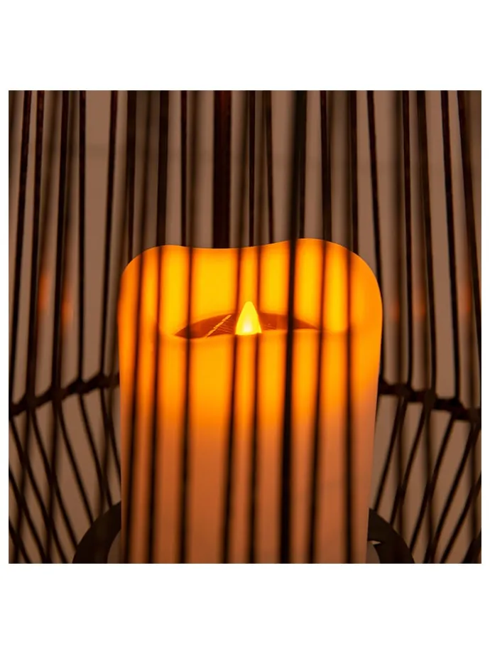 LED-Solar-Dekoleuchte in Braun