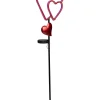 LED-Solar-Gartenstecker in Rot - (H)84 cm