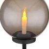LED-Solar-Gartenstecker in Schwarz - (H)38,5 cm