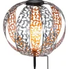 LED-Solarleuchte in Grau - (H)41 x Ø 30 cm
