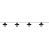 LED-Solar-Lichterkette "Globe Shade" in Schwarz - (L)180 cm