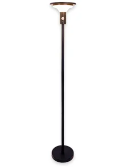 LED-Solarstehleuchte "Nora" in Schwarz - (H)139 x Ø 21 cm