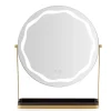 LED-Spiegel in Gold - (L)60 × (B)52 cm