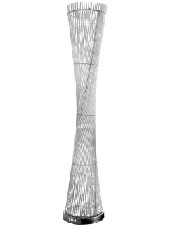 LED-Standleuchte "Anton" in Silber - (H)143 x Ø 27 cm