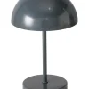 LED-Tischleuchte "Petunia" in Grau - (H)25 x Ø 15 cm