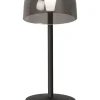 LED-Tischleuchte "Tekla" in Schwarz - (H)19 x Ø 8 cm