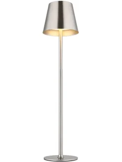 LED-Tischleuchte "Vannie" in Silber - (H)47 x Ø 11,2 cm