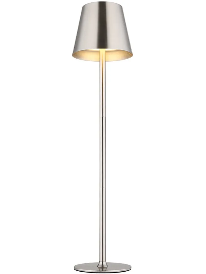 LED-Tischleuchte "Vannie" in Silber - (H)47 x Ø 11,2 cm