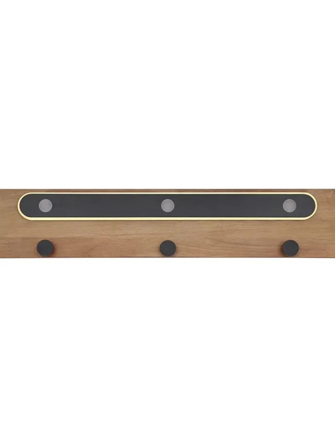 LED-Wandleuchte "Chasey" in Hellbraun - (B)65 x (H)13 cm