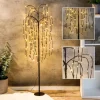 LED-Weidenbaum in Schwarz - (H)120 cm