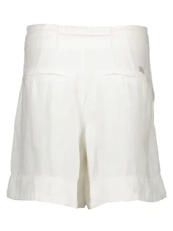 Leinen-Shorts "Nikole" in Weiß
