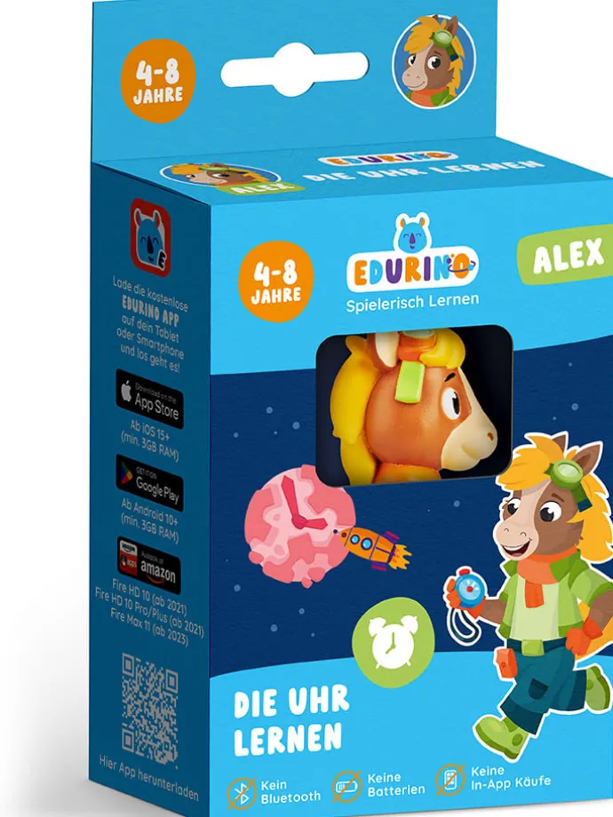 Lernfigur Edurino Alex - Erste Uhrzeiten - ab 4 Jahren