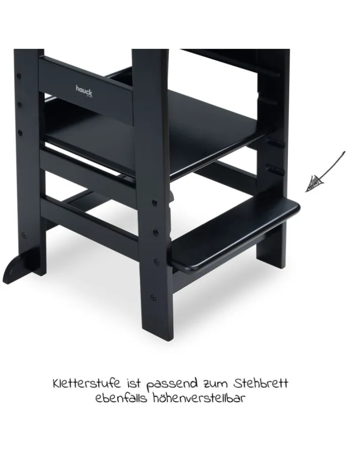 Lernturm / Kinderstuhl für Küche - Learn in schwarz
