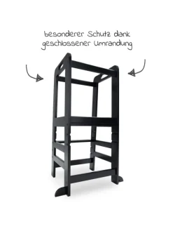 Lernturm / Kinderstuhl für Küche - Learn in schwarz