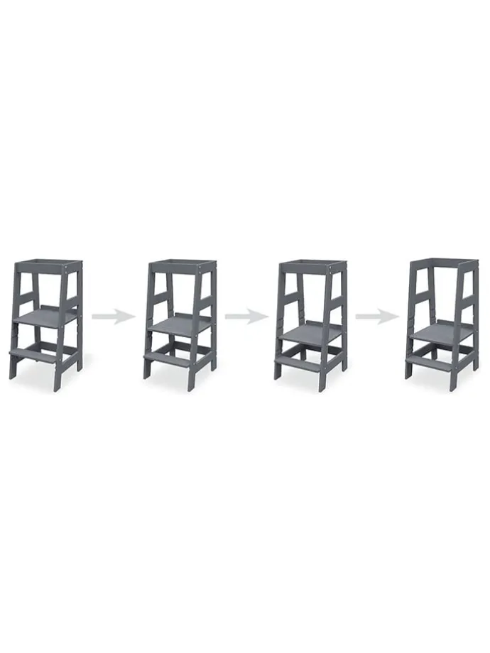 Lernturm "Fino" in Anthrazit- (B)40 x (H)85 x (T)47 cm