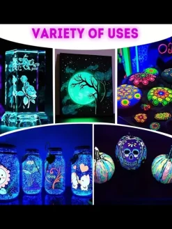 Leuchtfarbe Set 10x Neonfarben fluoreszierend 60ml